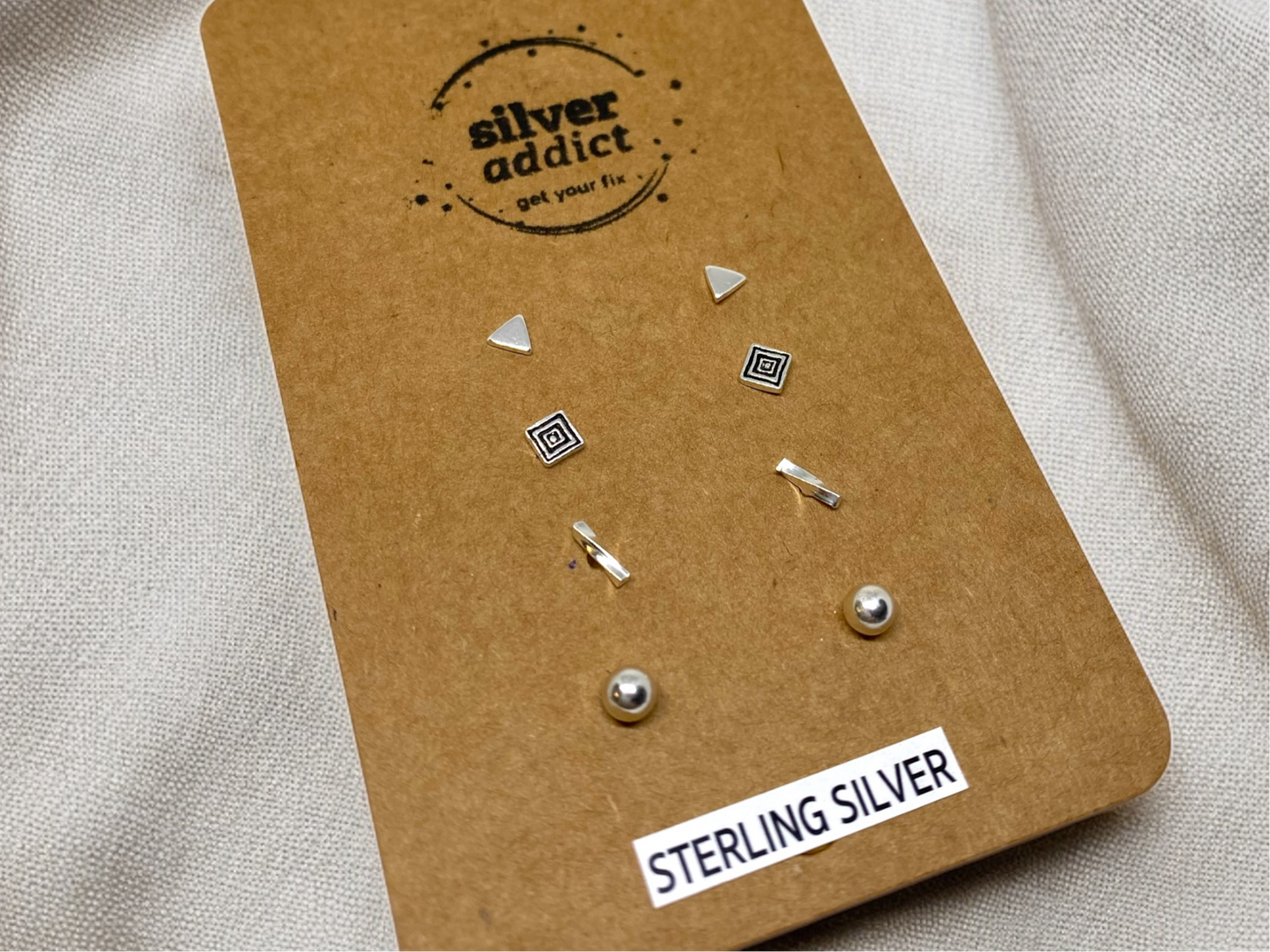 Geometric Small Stud Earring Set