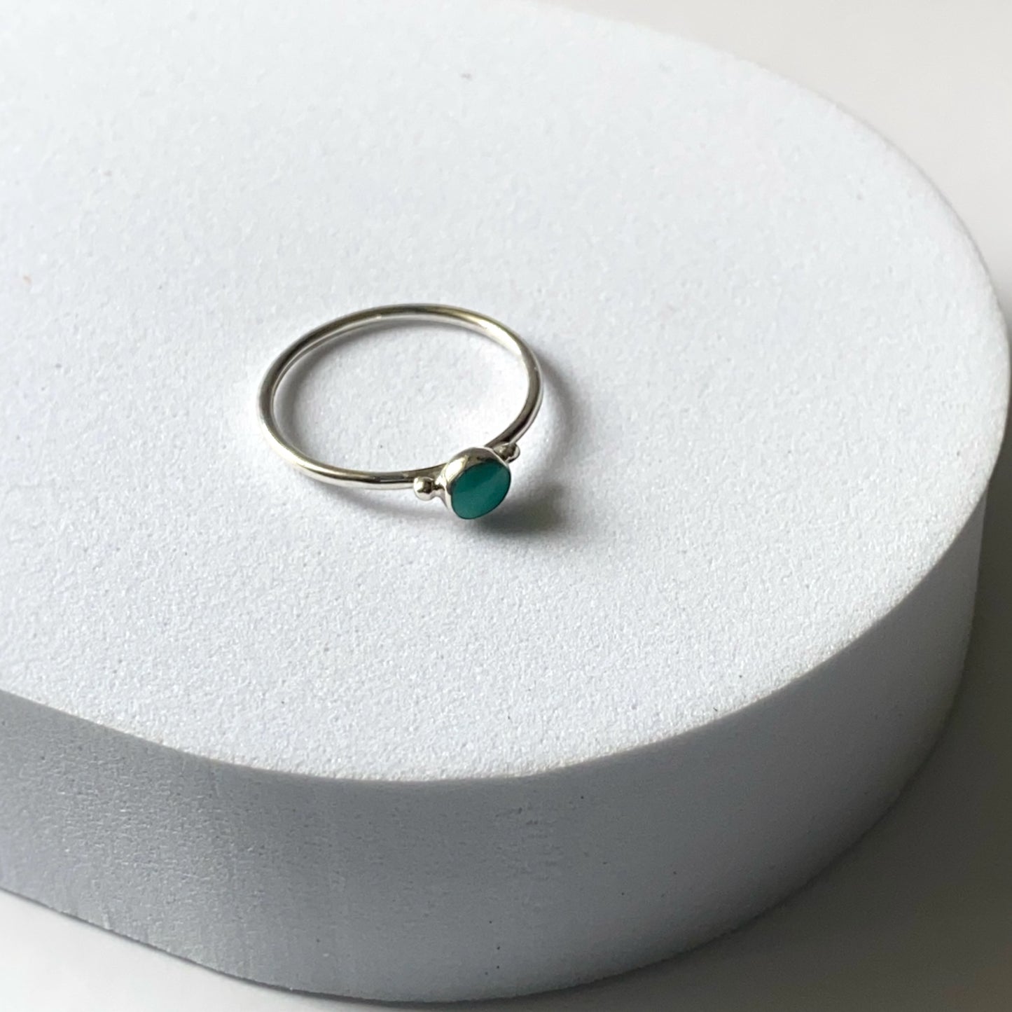 Silver Silver Turquoise Ring