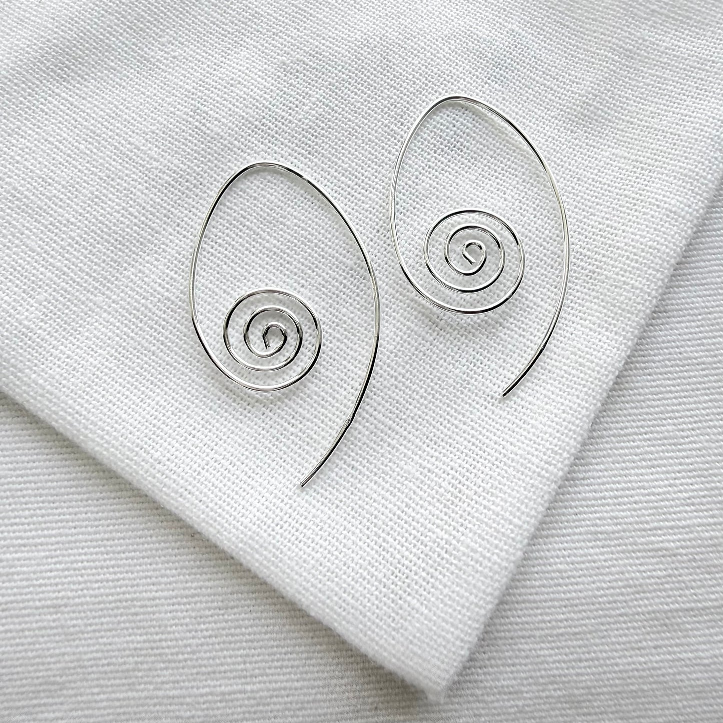 Large Spiral Earrings