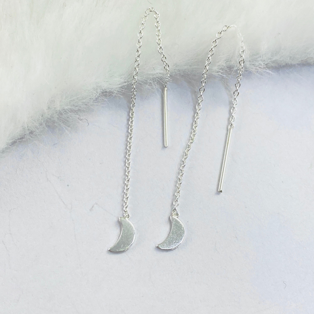 Moon Thread Earrings