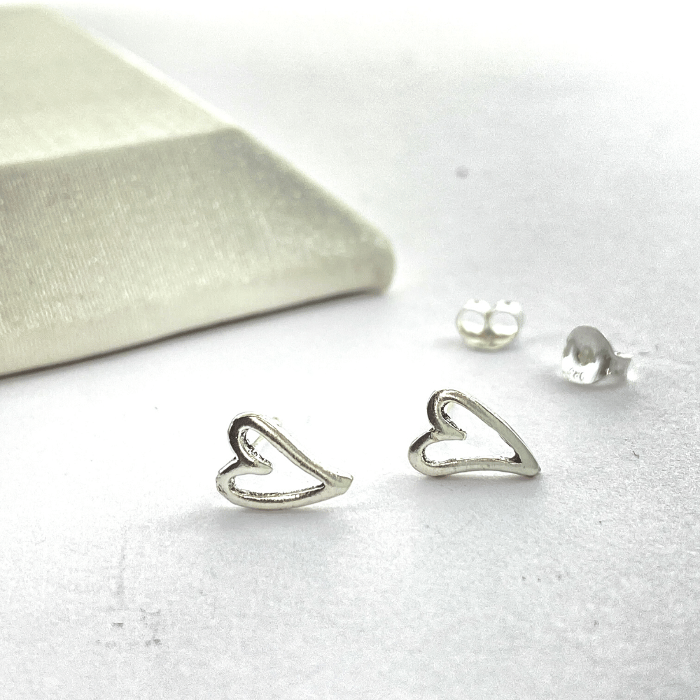 Heart Stud Earrings