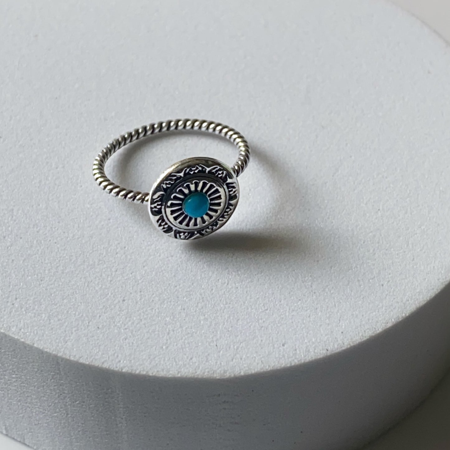 Silver Silver Turquoise Ring