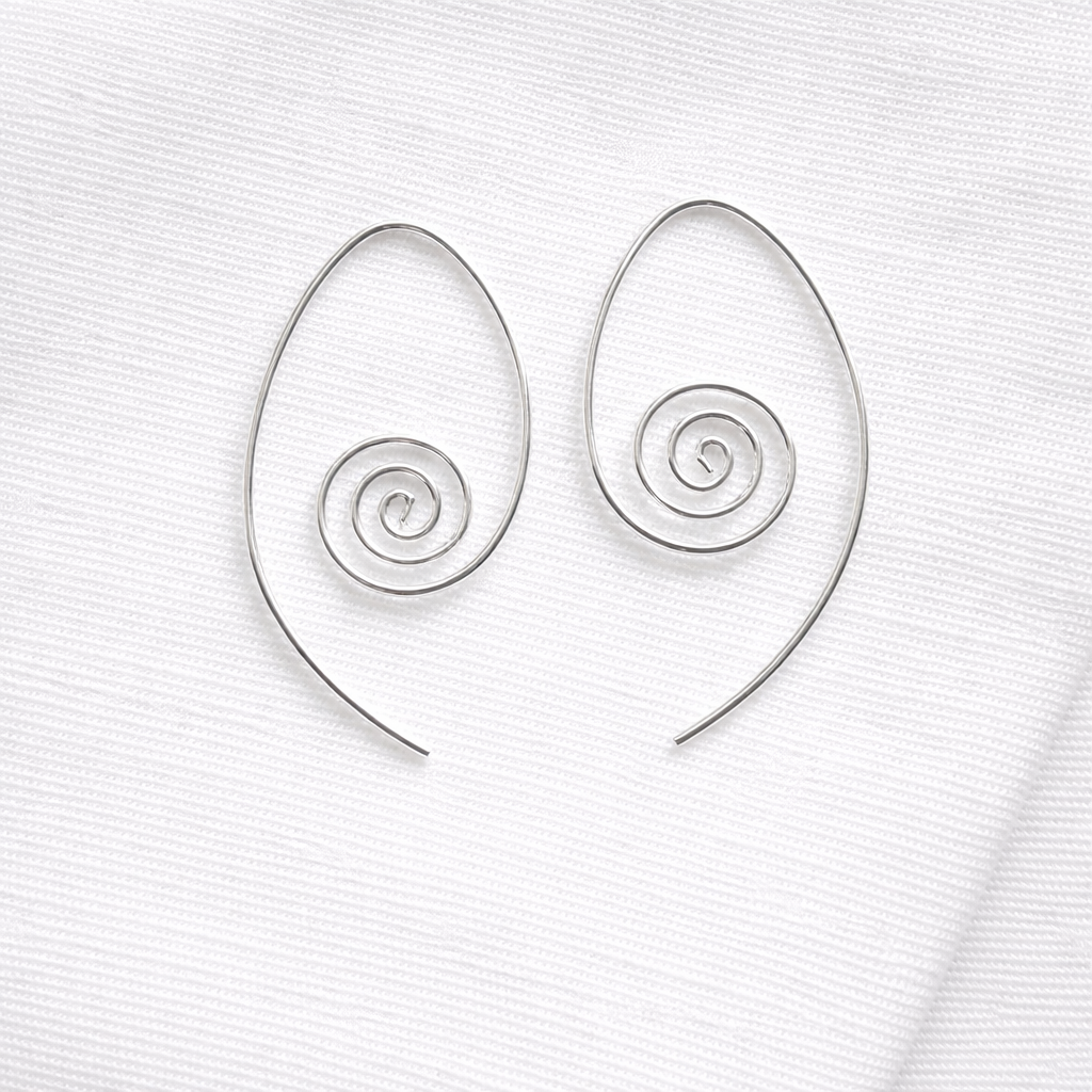 Large Spiral Earrings
