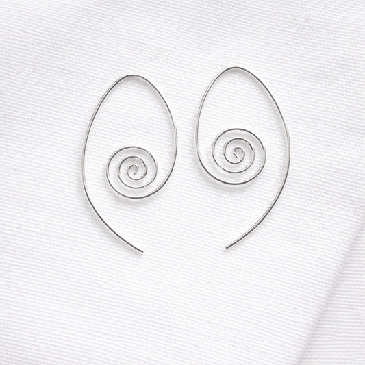 Large Spiral Earrings
