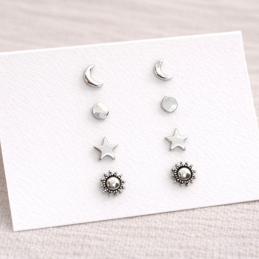 Celestial Small Stud Earring Set