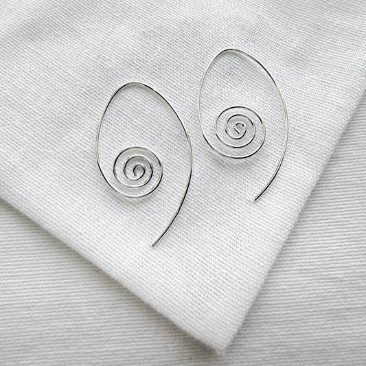 Large Spiral Earrings