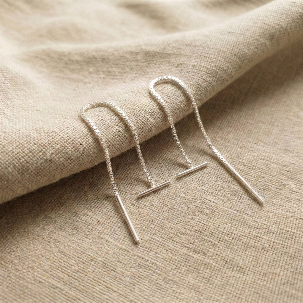 Bar Thread Earrings
