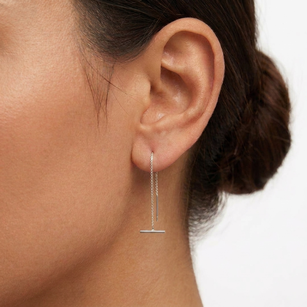 Bar Thread Earrings